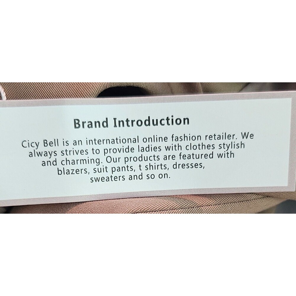 Cicy Bell Women’s XL Beige Blazer NWT Casual Work Jacket Single Button Career - Picture 6 of 10